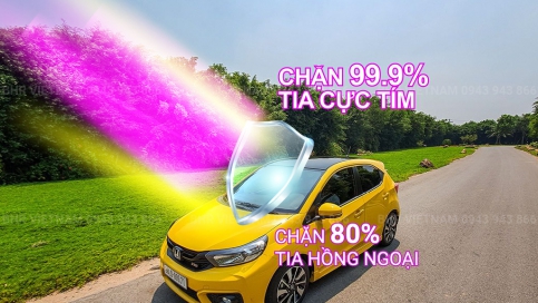  Dán phim cách nhiệt Ntech cho Honda Brio giá rẻ, quà tặng khủng tới 2.3TR